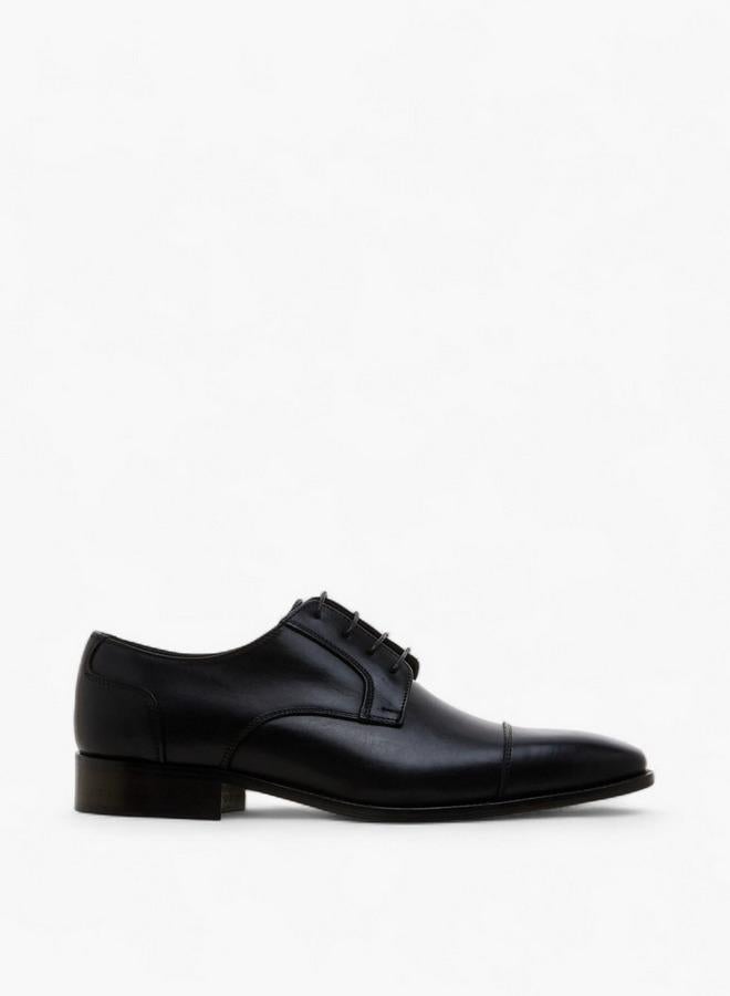 DUCHINI Men Lace-Up Leather Derby Shoes - Image 1