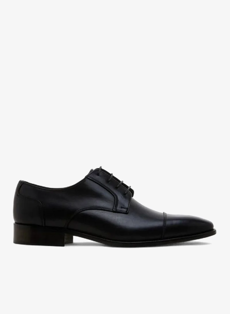 DUCHINI Men Lace-Up Leather Derby Shoes