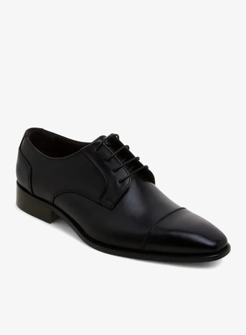 DUCHINI Men Lace-Up Leather Derby Shoes