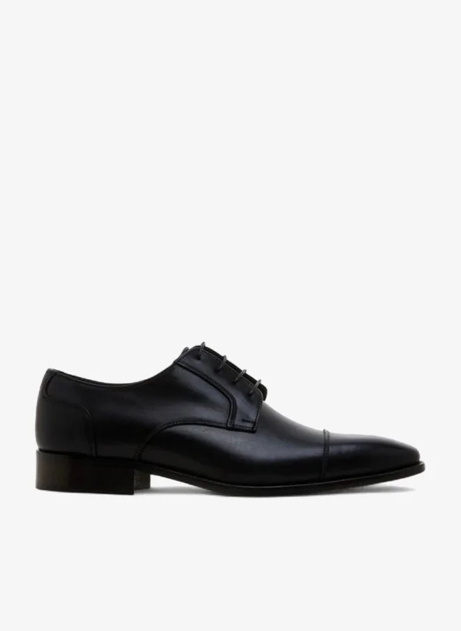 DUCHINI Men Lace-Up Leather Derby Shoes