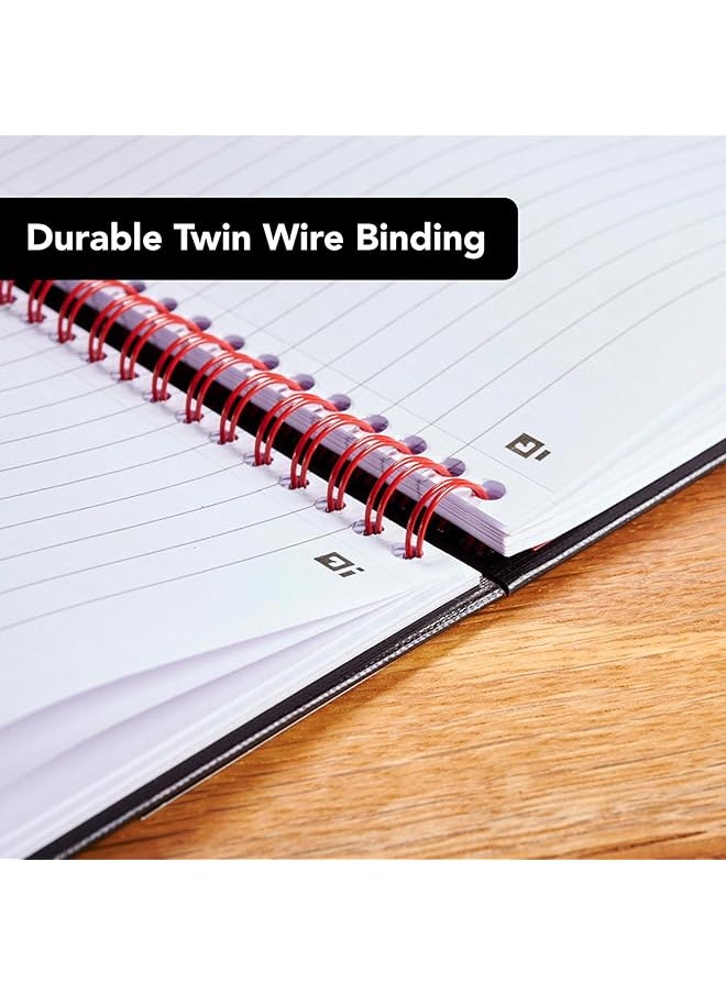 Black n' Red - Notebook Hardcover Premium Optik Paper Scribzee App Compatible Environmentally Friendly Durable Spiral Binding 28 Cm X 20.32 Cm 70 Double Sided Ruled Sheets 1 Count K67030 - Image 1