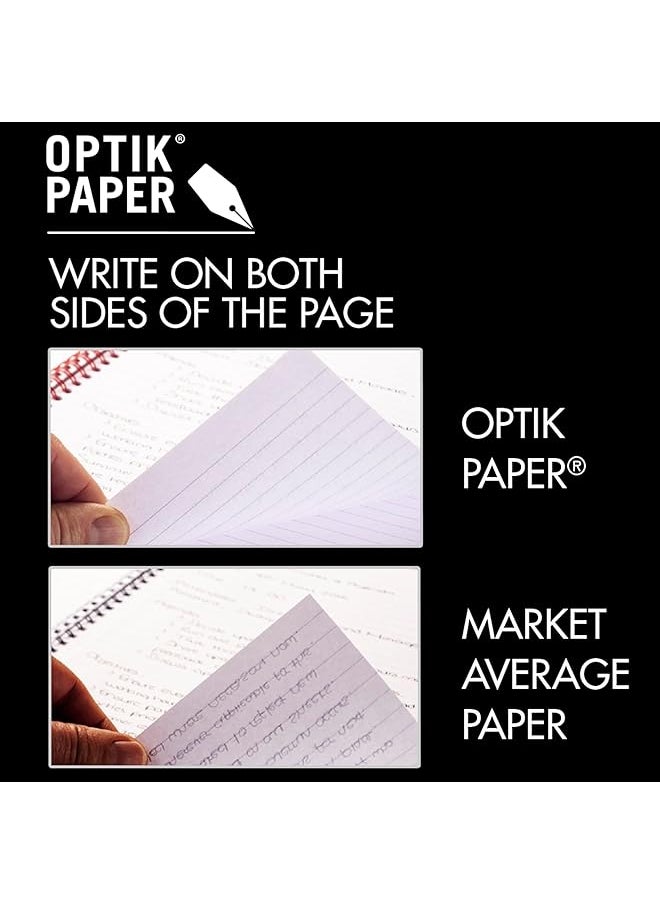 Black n' Red - Notebook Hardcover Premium Optik Paper Scribzee App Compatible Environmentally Friendly Durable Spiral Binding 28 Cm X 20.32 Cm 70 Double Sided Ruled Sheets 1 Count K67030 - Image 1