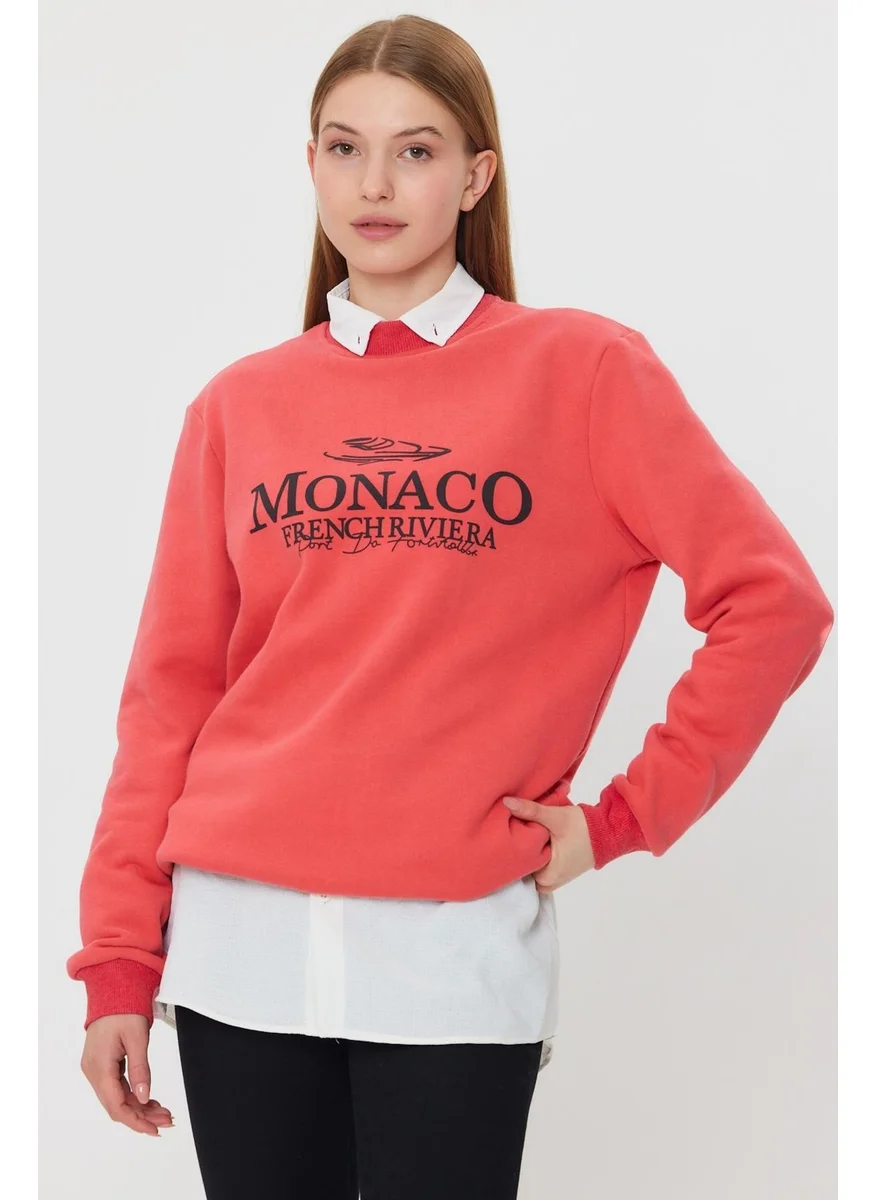 الكسندر جاردي Alexandergardı Polar Fleece Inside Printed Detail SWEATSHIRT(E24-00174)
