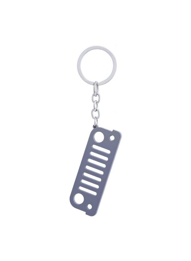 NIBEMINENT Zinc Jeep Front Grill Keychain