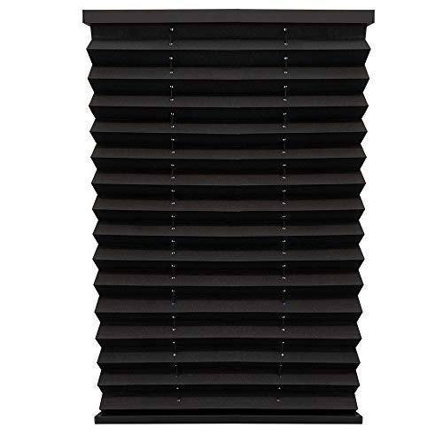 RecPro Pleated Shades in Black for RVs/Campers (26x24) - Image 1