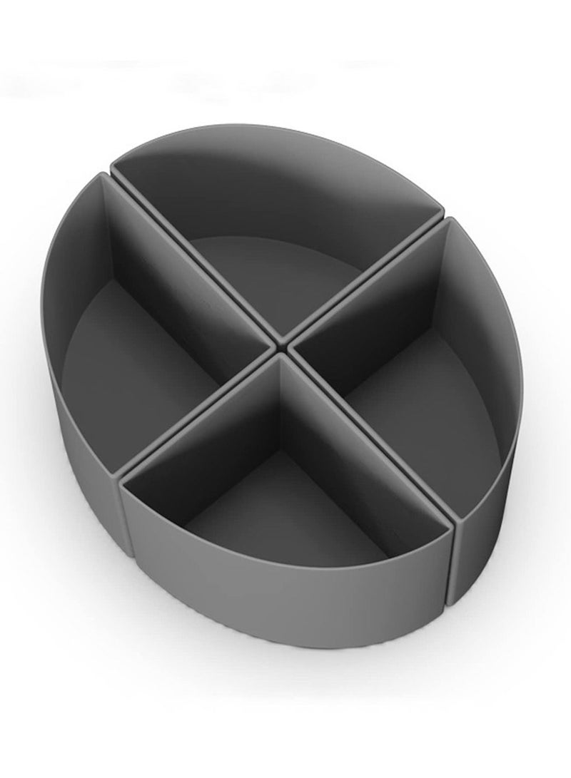 KASTWAVE Slow Cooker Divider Liner fit 6QT, Reusable and Leakproof Silicone Divider, Dishwasher Safe Cooking Liner for 6 Quart Pot, Grey - Image 1