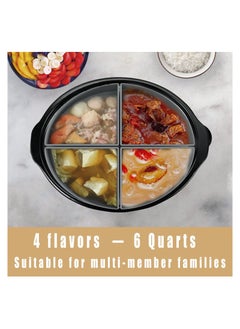KASTWAVE KASTWAVE Slow Cooker Divider Liner fit 6QT, Reusable and Leakproof Silicone Divider, Dishwasher Safe Cooking Liner for 6 Quart Pot, Grey  - Image 2