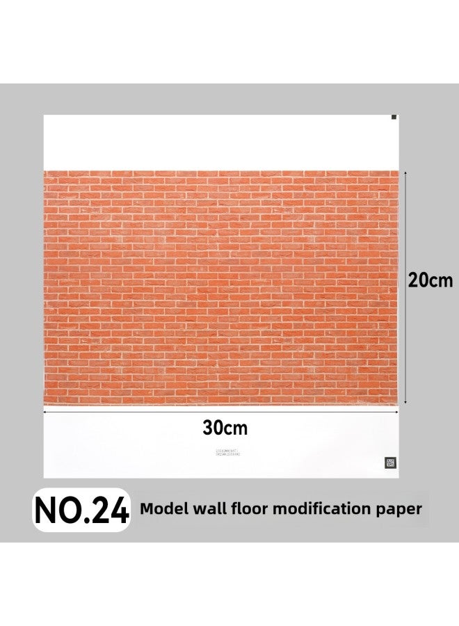 Microscopic Simulation Wall Decal Material Clear Adhesive Backing Multi-Size Plastic Building Model Decoration Sticker DIY-Color:QZ-24  - Image 1