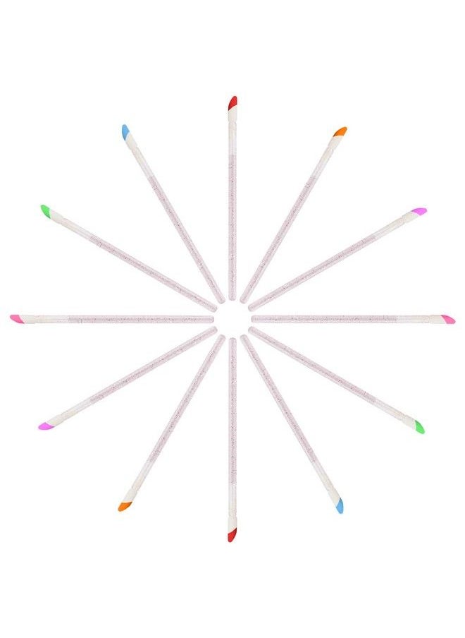 Kirecoo - 200Pcs Lip Applicators Disposable Glitter Crystal Lip Wands Lip Brush Lip Gloss Wands Lipstick Applicator Wands Makeup Applicator Beauty Tool Kits (Black+Pink) - Image 1