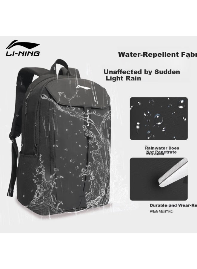 Li-ning Large Capacity Backpack For Boys And Girls Junior High School Students Sports Outdoor Casual High School College Travel Bag - Image 2