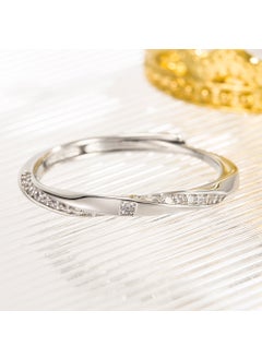 Mobius Infinity Love Open Ring for Couples Women's (copper plated White Gold)