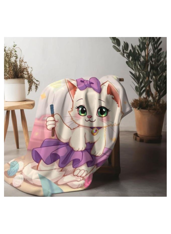 general Children's or student cartoon flannel thin blanket (warm and comfortable, suitable for sleep, games) 100cm*150cm - 1039 - Image 1