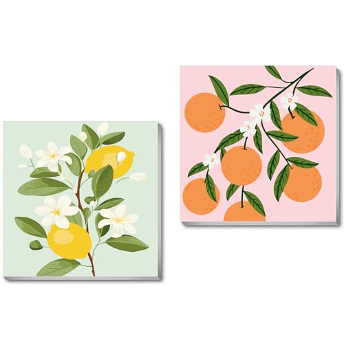 cupmod 2 Pack Framed Paint by Numbers Kit for Kids,Easy Acrylic Paint by Numbers Kits on Canvas,Fruit Oil Painting Paint by Number for Adults Beginners for Home Wall Decor (8x8inch) - Image 1
