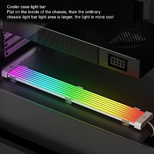 Zunate Power Supply Sleeved Cable, ARGB GPU Power Supply Cable, Customization 24 Pin ATX RGB Cable Extension Kit, 5V 3Pin Synchronized PSU Cable for RGB Software - Image 4
