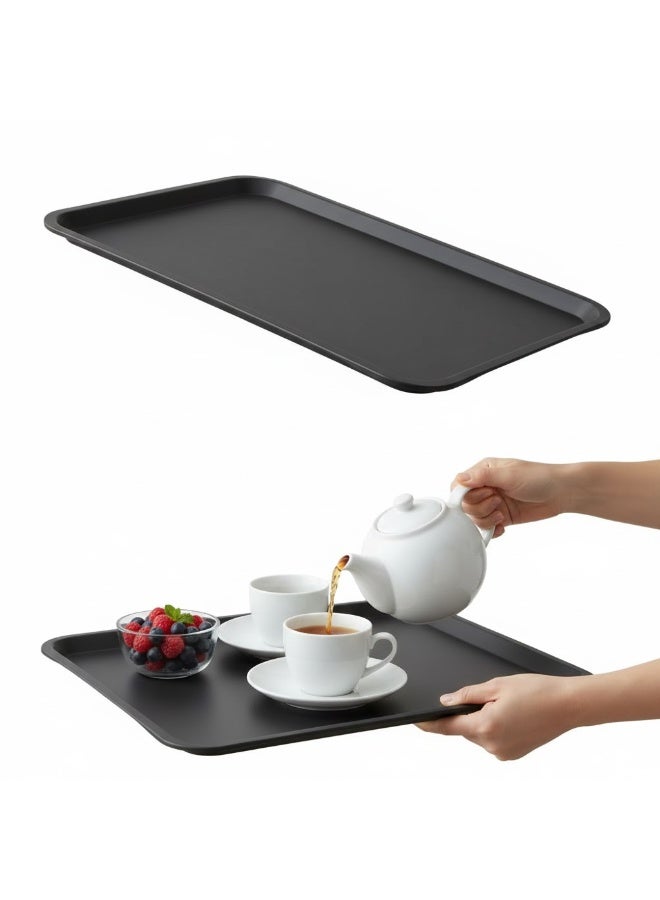 favilla 3-Piece Serving Tray Set - Assorted Sizes - For easy serving of food and drinks. Stain and scratch resistant, easy to clean, lightweight, suitable for everyday indoor and outdoor use, convenient design for carrying and use with trolleys. - Multicolored - Image 3