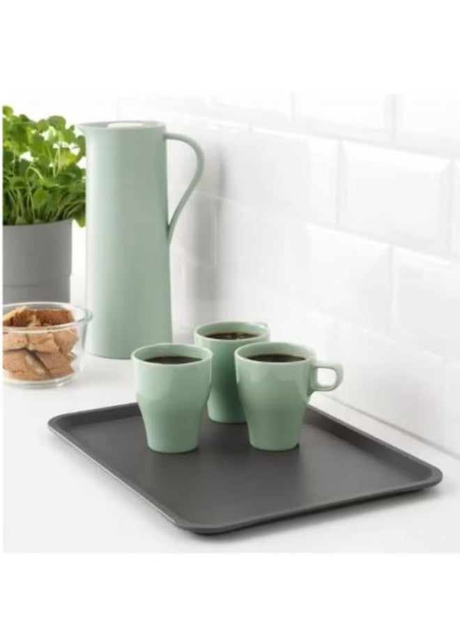 favilla 3-Piece Serving Tray Set - Assorted Sizes - For easy serving of food and drinks. Stain and scratch resistant, easy to clean, lightweight, suitable for everyday indoor and outdoor use, convenient design for carrying and use with trolleys. - Multicolored - Image 3