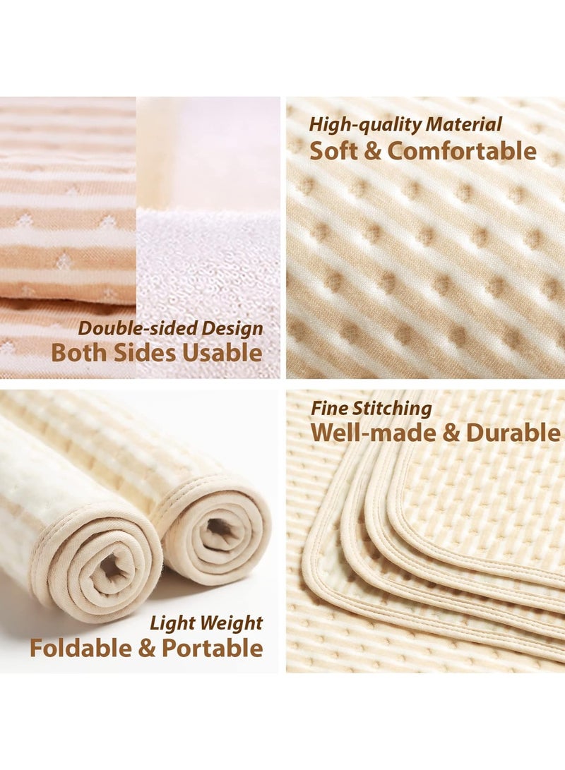 Flushrenic Baby Bed Pad, 27.5"x19.6" Reusable Washable Waterproof Baby Potty Training Mattress Pee Pads Sheet Protector Kids, Exclusive No-Slip - Image 4