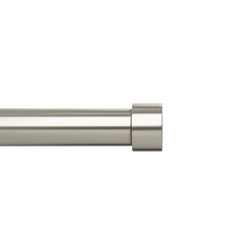 Umbra Cappa Curtain Rod, Includes 2 Matching Finials, Brackets & Hardware, 120 to 180-Inches, Nickel