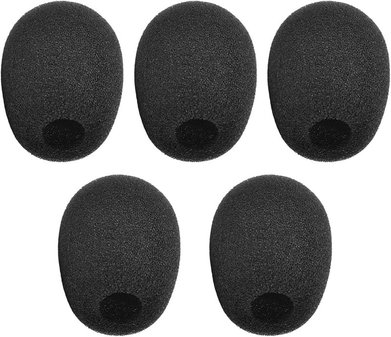 2 5 10 Pcs Black Foam Microphone Windscreen Covers For B350XT 3450 XT Headphones Mic - Image 1
