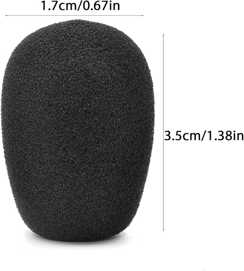 2 5 10 Pcs Black Foam Microphone Windscreen Covers For B350XT 3450 XT Headphones Mic - Image 5