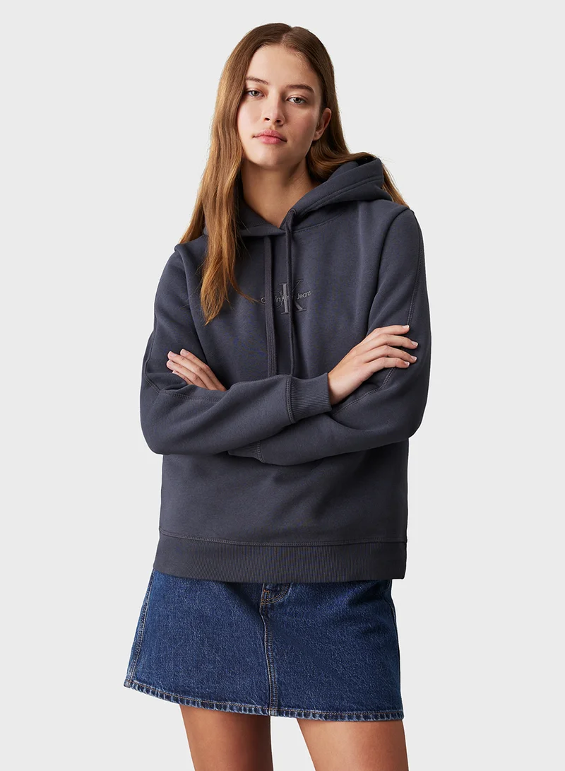 كالفن كلاين جينز Monologo Regular Hoodie