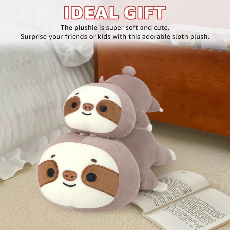 Onsoyours Original Weighted Sloth Plush, Cute 13.8"|1.8 Pound Hugging Sloth Weighted Stuffed Animal, Soft Collectible Plushies Pillow Toy Gift for Kids & Adults - Image 5