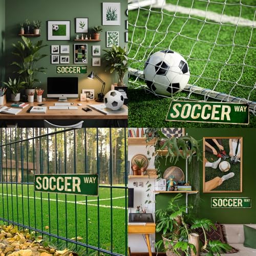 Rasonus Soccer Gifts for Boys 8-12 Men Soccer Poster Wall Decor for Girls Room, Vintage Sports Decor Teen Boys Birthday Christmas Wall Art for Bedroom Man Cave - Image 5