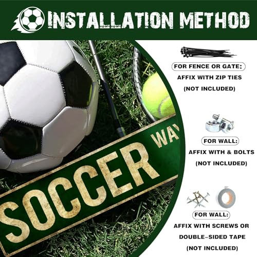 Rasonus Soccer Gifts for Boys 8-12 Men Soccer Poster Wall Decor for Girls Room, Vintage Sports Decor Teen Boys Birthday Christmas Wall Art for Bedroom Man Cave - Image 4