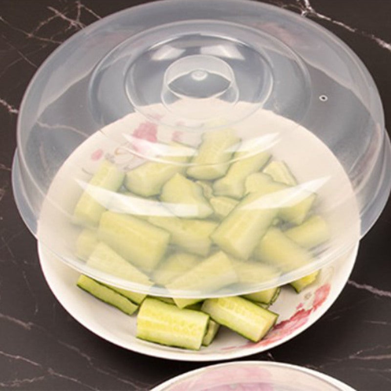 Microwave Safe Cover: Heat Resistant PP Material With Ventilation Holes - Universal Fit Plate Lid for Home Kitchen Food Heating - Image 2