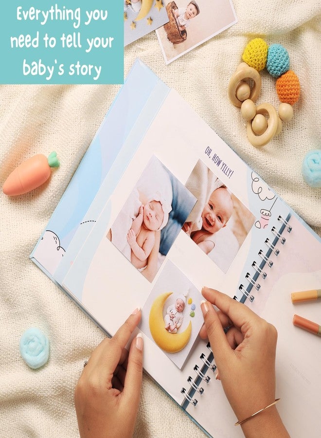 Doodle Baby Journal Set to Record Your Little One's Journey from Birth to Age 5 | Record Baby's Birth Story | Store Memories | Storage for photos and Documents (Joyful Moments) - Image 4