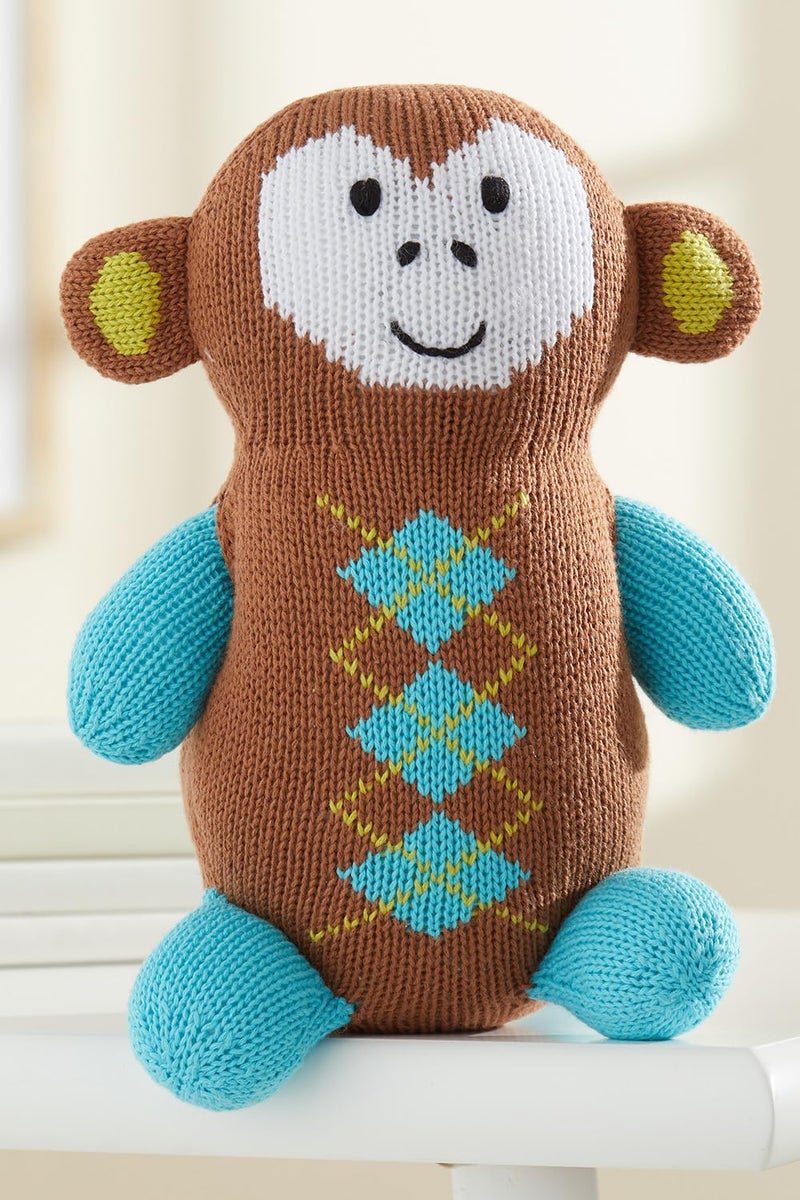 Joobles Fair Trade Organic Stuffed Animal  Mel The Monkey - Image 3