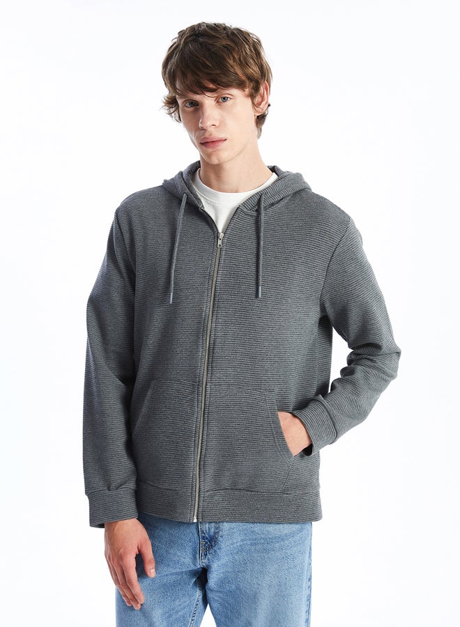 LC WAIKIKI Hooded Long Sleeve Zipper Men's Sweatshirt  - Image 1