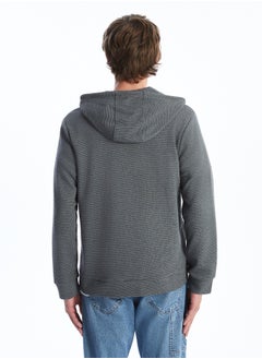 LC WAIKIKI Hooded Long Sleeve Zipper Men's Sweatshirt  - Image 4