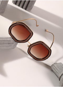 Haute Sauce The Shimmer Oversized Sunglasses - Metallic Pink  - Image 1