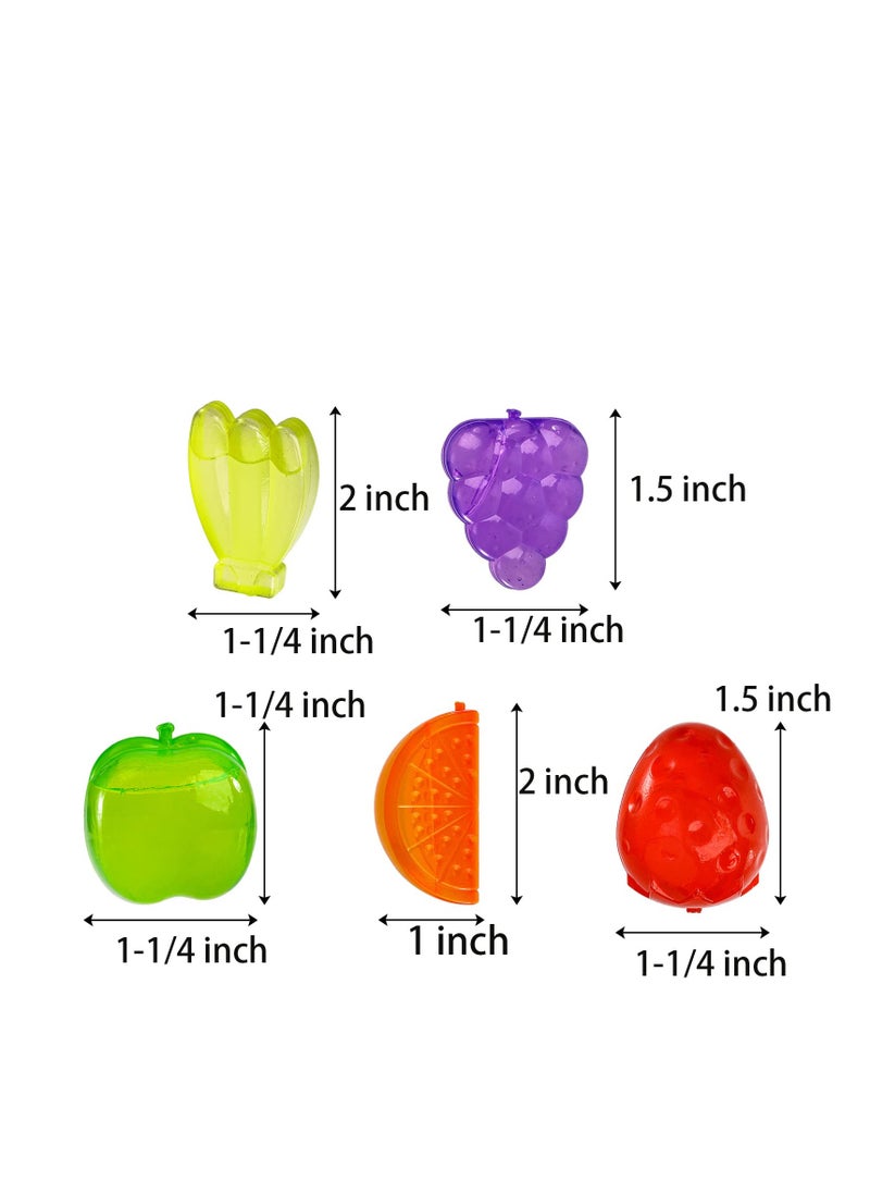SYOSI - 120 Pack Reusable Ice Cubes, Colorful PE Plastic Fruit Shape Ice Cubes for drinks, Coffee, Washable Refreezable BPA Free, Non-Melting - Image 1