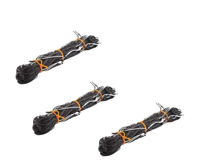 YUVAGREEN Agro Garden Netting Green House Creeper Plant Support Net, 10 Feet X 5 Feet (3 Mtrs X 1.5 Mtrs, Black) Set of 3 - Image 2