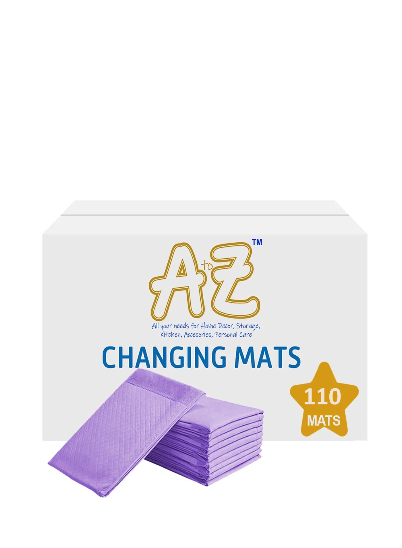 SunBaby - Disposable Changing mats (45x60cm) Large, Pack Of 110 - Lavender