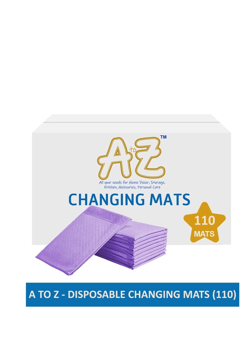 A TO Z A To Z - Disposable Changing mats (45x60cm) Large, Pack Of 110 - Lavender  - Image 2