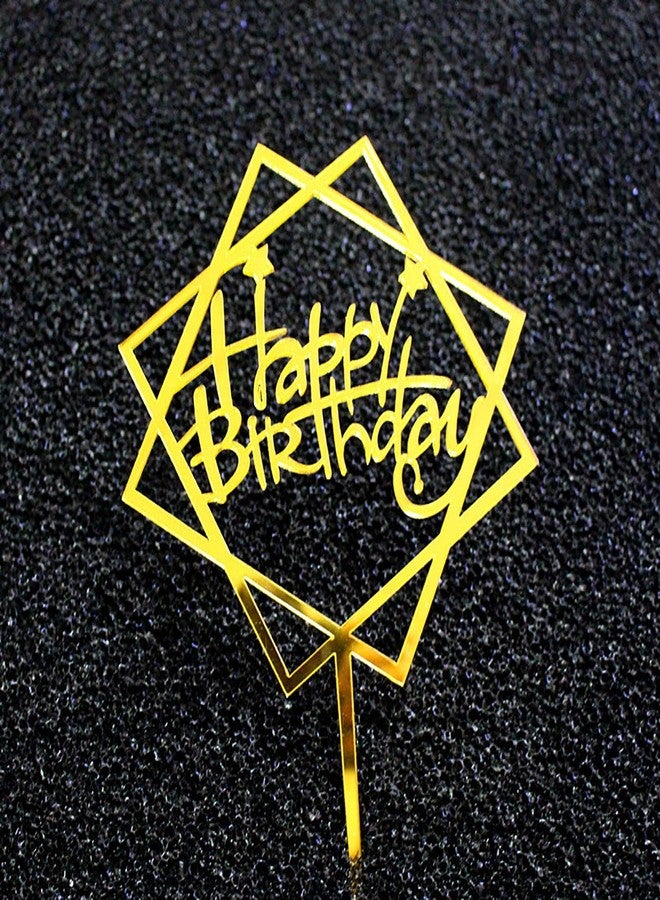 ريماكس مجموعة من 10 قطع من زينة كعكة عيد الميلاد السعيدة، زينة كب كيك أكريليك ذهبية اللون، زينة كعكة عيد الميلاد للأطفال أو البالغين - Image 2