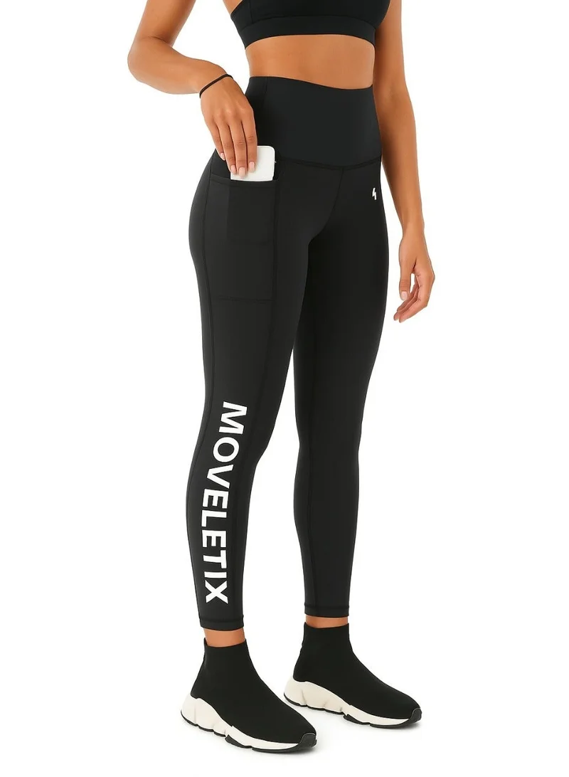 Moveletix Leggings CRAZY Pocket with Card slot & Airpod slot