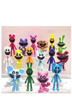 XiuWoo 16-Piece Smiling Critters Figures,The Smiling Critters Action Figure Toys For Fans,Catnap Cartoon Monster Game Smiling Critters Series Figures Model Birthday Cake Toppers  - Image 1