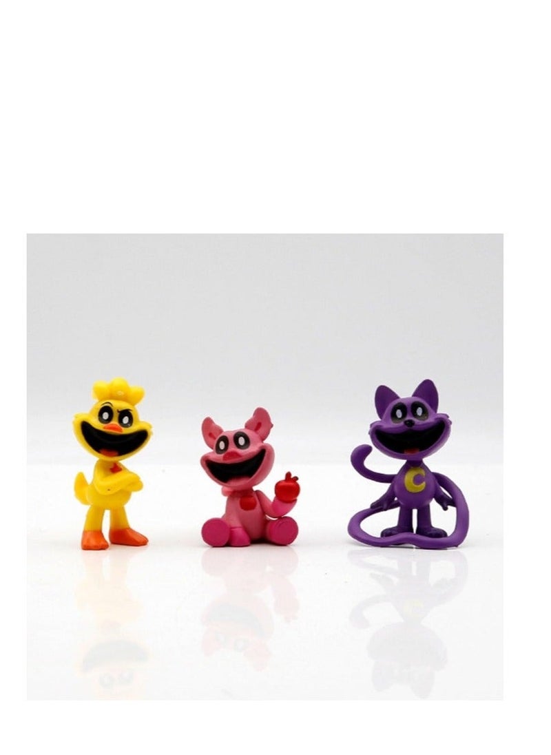 XiuWoo - 16-Piece Smiling Critters Figures,The Smiling Critters Action Figure Toys For Fans,Catnap Cartoon Monster Game Smiling Critters Series Figures Model Birthday Cake Toppers - Image 1