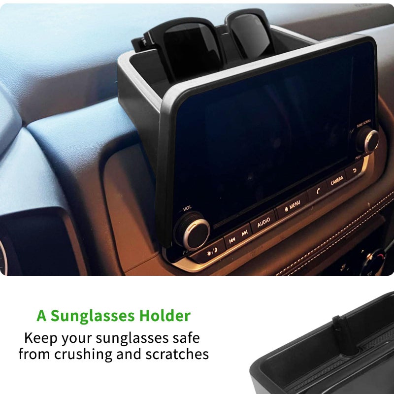 Zxiaochun 3PCS Center Console Organizer Compatible with 2021-2025 2026 Nissan Rogue S/SV/Rock Creek Accessories, Dashboard Tray Armrest Storage Box Lower Center Console Tray (Only Fit 8-Inch Screen) - Image 4