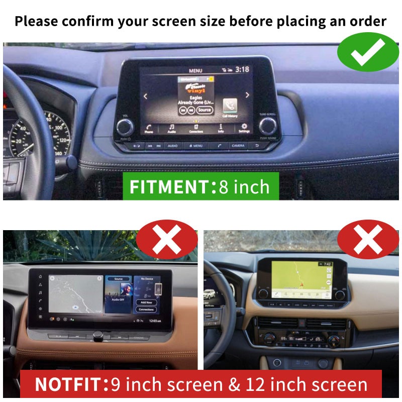 Zxiaochun 3PCS Center Console Organizer Compatible with 2021-2025 2026 Nissan Rogue S/SV/Rock Creek Accessories, Dashboard Tray Armrest Storage Box Lower Center Console Tray (Only Fit 8-Inch Screen) - Image 2