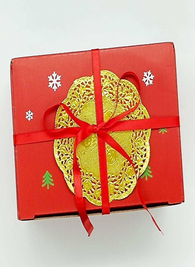 Jagrove Paper Doilies 50 Pack 3.5 Inch Gold Lace Doilies Paper Decorative Disposable Round Paper Placemats Bulk for Cake Dessert Craft Wedding Birthday Party Tableware Decorations - Image 4