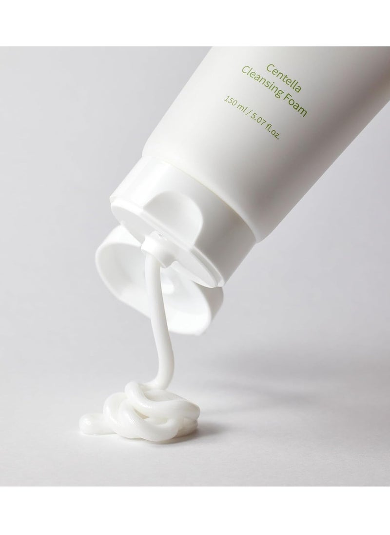 mixsoon - mixsoon Centella Cleansing Foam 150ml, Low pH cleansing foam for soothing and moisturization, cruelty-free, Korean Facial Cleanser, Korean Face Wash - Image 1