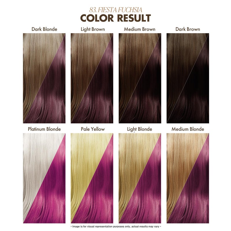 Adore Semi Permanent Hair Color (083 Fiesta Fuchsia) | Vegan & Cruelty-Free Pink Hair Dye | No Ammonia, No Peroxide, No Alcohol | 4 Fl Oz (Pack of 1) - Image 3