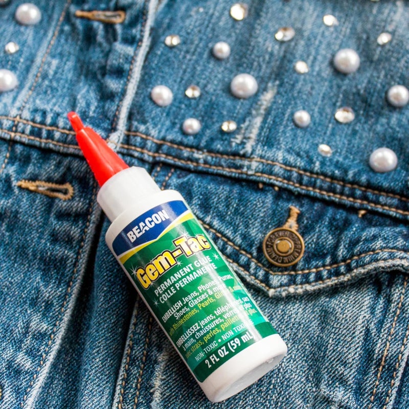 بيكون لاصق Adhesives Gem-Tac عالي الجودة لتثبيت أحجار الراين والأحجار الكريمة بشكل آمن - أساسه مائي، مقاوم للأشعة فوق البنفسجية، 2 أونصة - Image 3