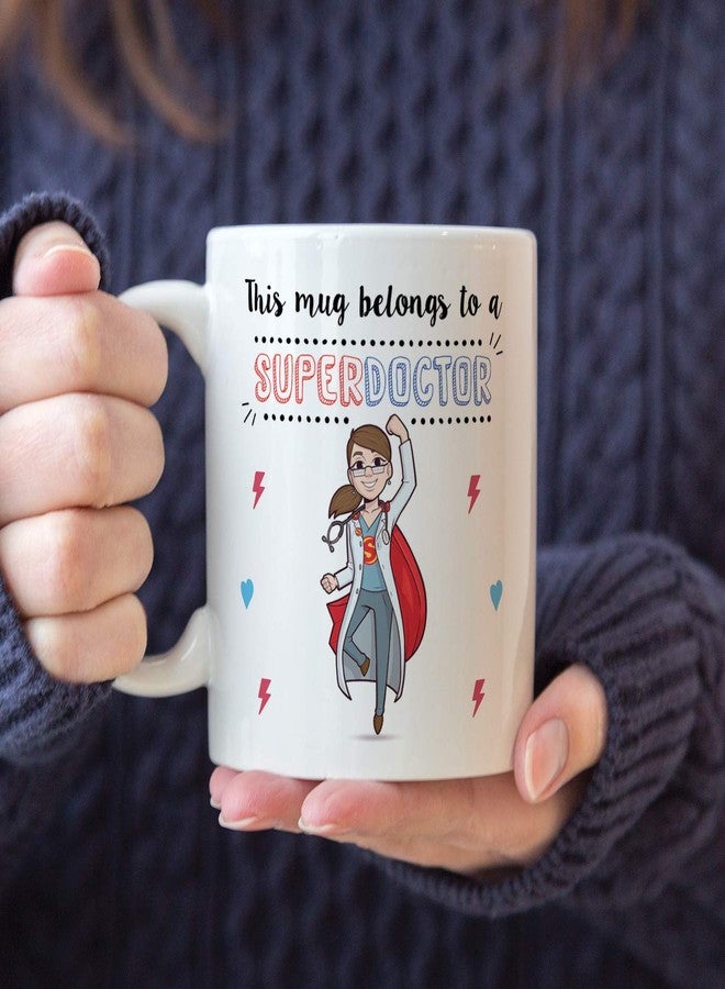 MUGFFINS Doctor. Original Mug Cup This Mug Belongs to a Super Doctor - 11 oz Ceramic - Image 5
