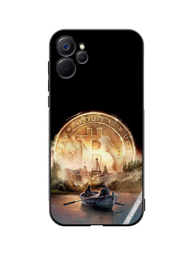 VR CREATIVE Protective Case Cover For Realme 9i 5G River Of Bitcoin Design Multicolour - Image 1